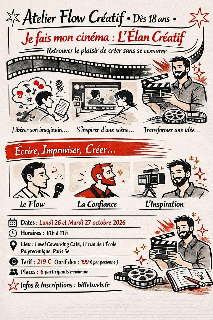 le flow Atelier créativité adulte Paris – L’élan créatif